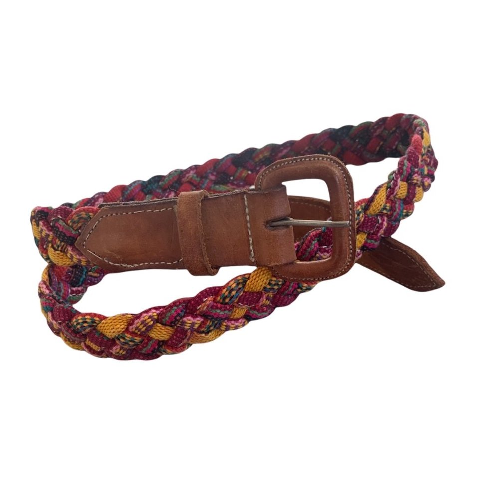 Vintage Boho Multicolor Woven Belt